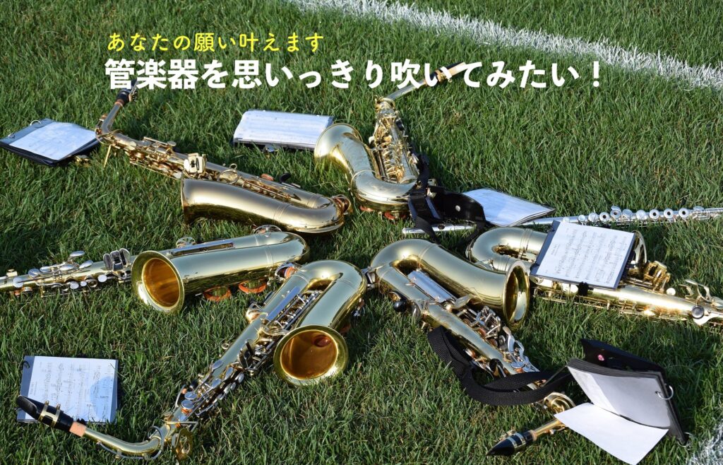 あなたの願い叶えます
管楽器を思いっきり吹いてみたい!